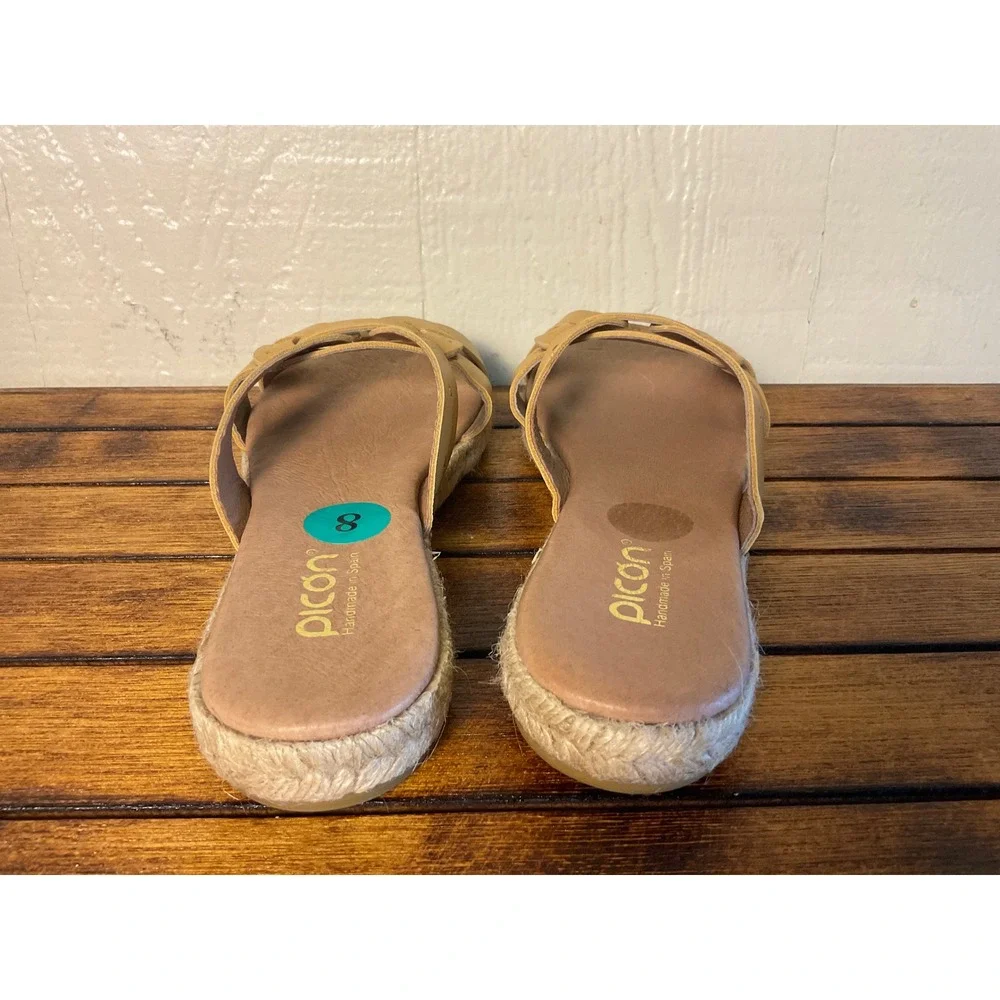 Picon Espadrille Slides Women's 8‎ Handmade in Spain Leather